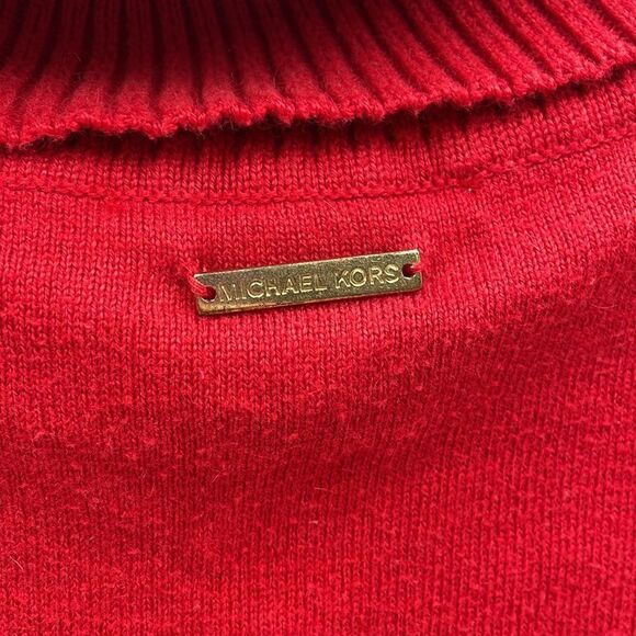 Red fringe turtleneck Michael kors sweater - Picture 5 of 12